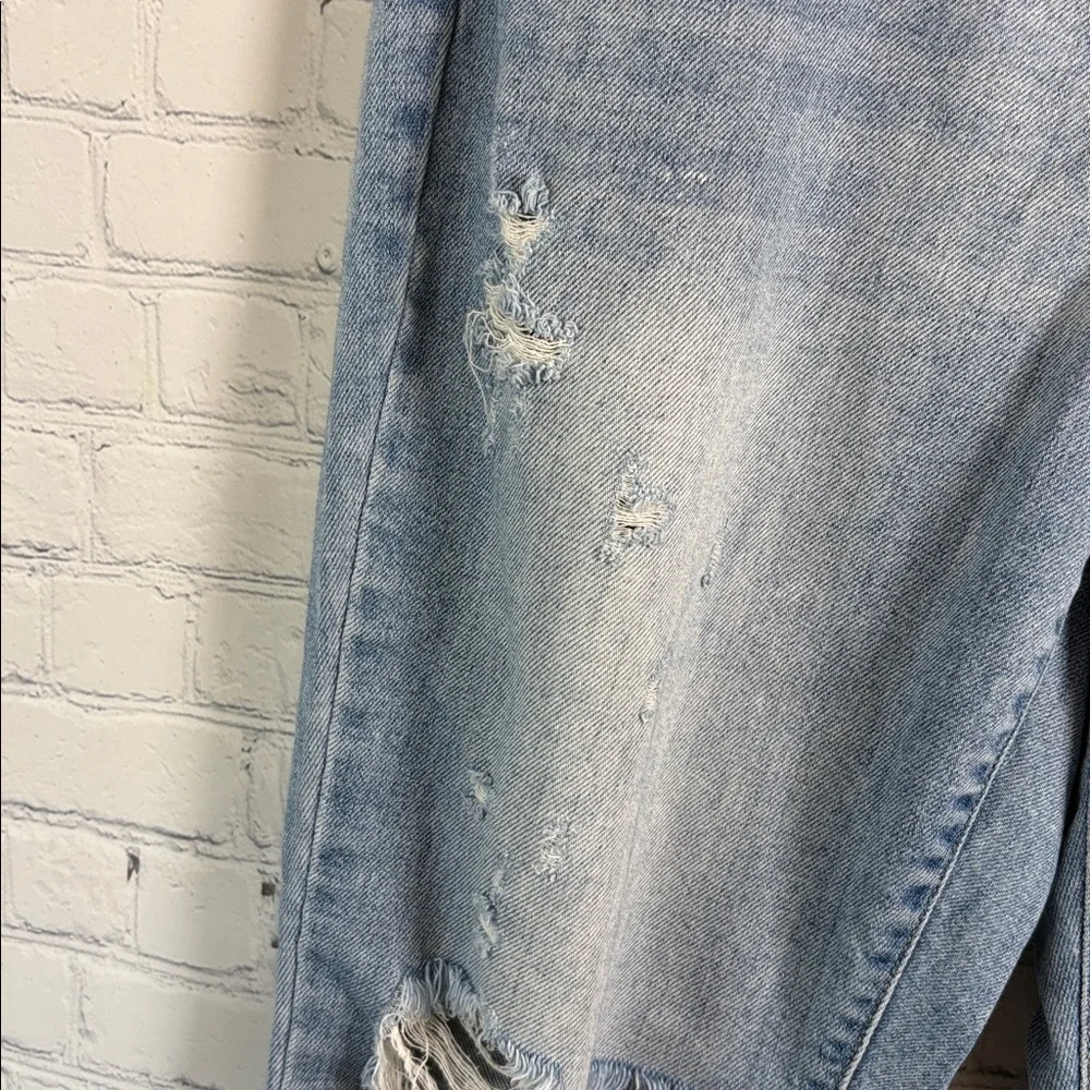 JUDY BLUE High Rise Slim Straight Leg Destroyed Jeans JB82391size 11/30 - Picture 5 of 11